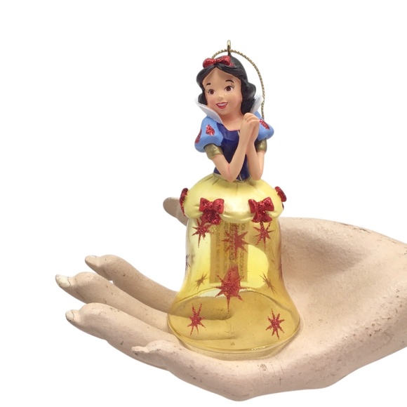 Vintage 1999 Disney Snow White Bell Ornament,Vintage Glass Christmas Decoration - Picture 2 of 13